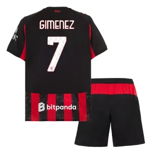 AC Milan Santiago Gimenez 7 Kotipaita Lasten 2025/26 (+ Shortsit)