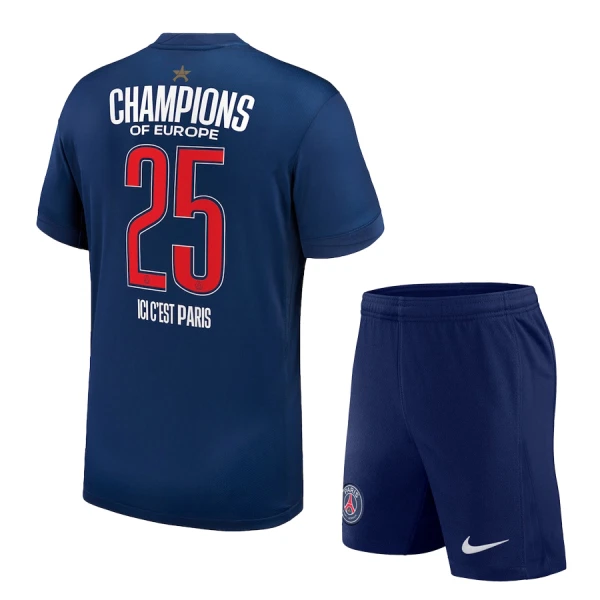Paris Saint-Germain 1 Star Champions of Europe Kotipaita Lasten 2024/25 (+ Shortsit)
