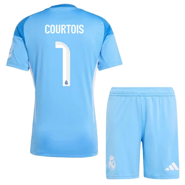 Real Madrid Thibaut Courtois 1 Maalivahdin Paita Lasten 2025/26 (+ Shortsit)