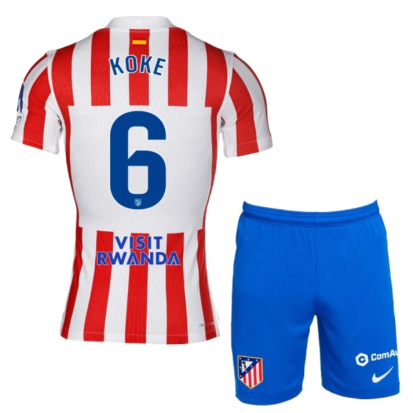 Atlético Madrid Koke 6 Kotipaita Lasten 2025/26 (+ Shortsit)