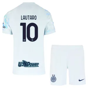 Inter Milan Lautaro Martínez 10 Vieraspaita Lasten 2025/26 (+ Shortsit)