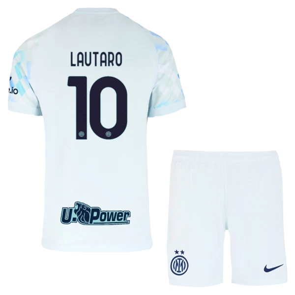 Inter Milan Lautaro Martínez 10 Vieraspaita Lasten 2025/26 (+ Shortsit) Inter Milan Lautaro Martínez 10 Vieraspaita Lasten 2025/26 (+ Shortsit)