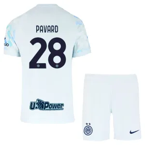 Inter Milan Pavard 28 Vieraspaita Lasten 2025/26 (+ Shortsit)