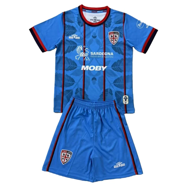 Cagliari Calcio 3. Paita Lasten 2025/26 (+ Shortsit)