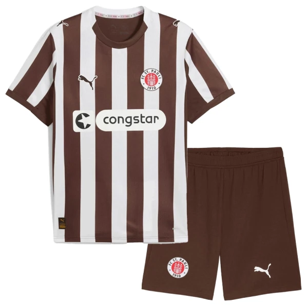 FC St. Pauli Kotipaita Lasten 2025/26 (+ Shortsit)