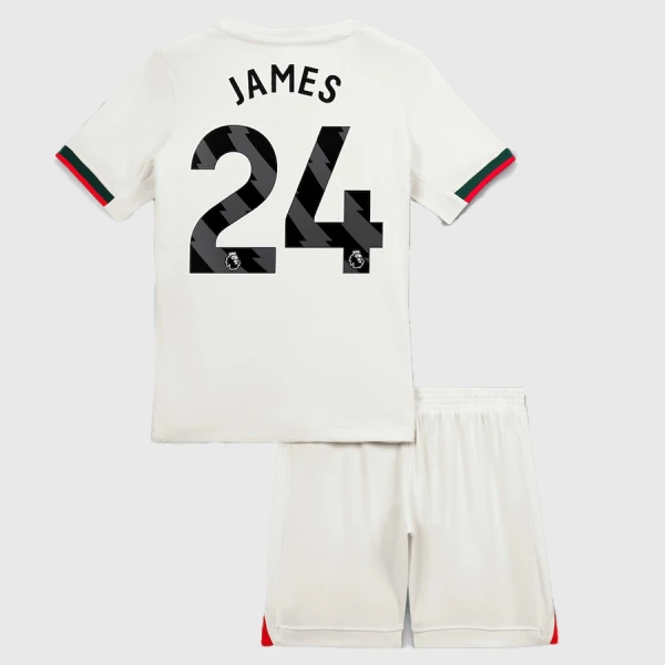 Chelsea James 24 Vieraspaita Lasten 2025/26 (+ Shortsit)
