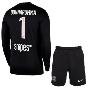 Paris Saint-Germain Gianluigi Donnarumma 1 Maalivahdin Paita Lasten 2025/26 Pitkähihainen (+ Shortsit)