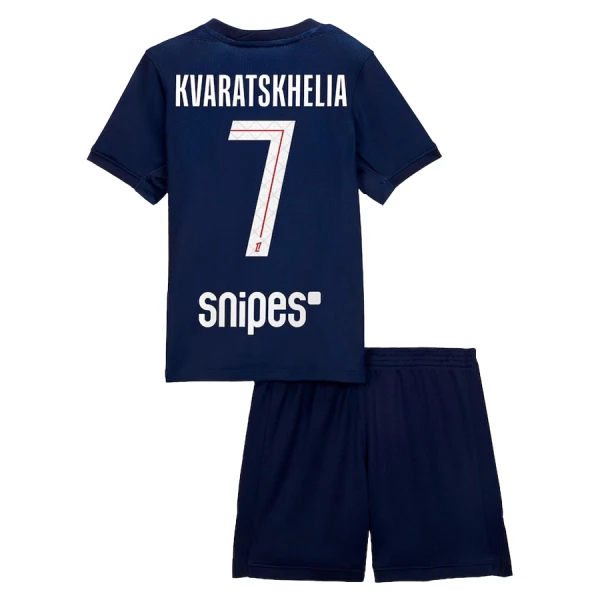 Paris Saint-Germain Khvicha Kvaratskhelia 7 Kotipaita Lasten 2025/26 (+ Shortsit)