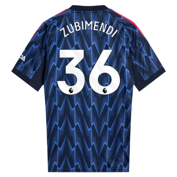 Arsenal Zubimendi 36 Vieraspaita 2025/26