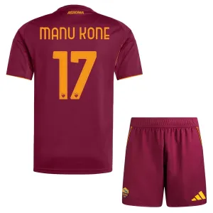 AS Roma Manu Kone 17 Kotipaita Lasten 2025/26 (+ Shortsit)
