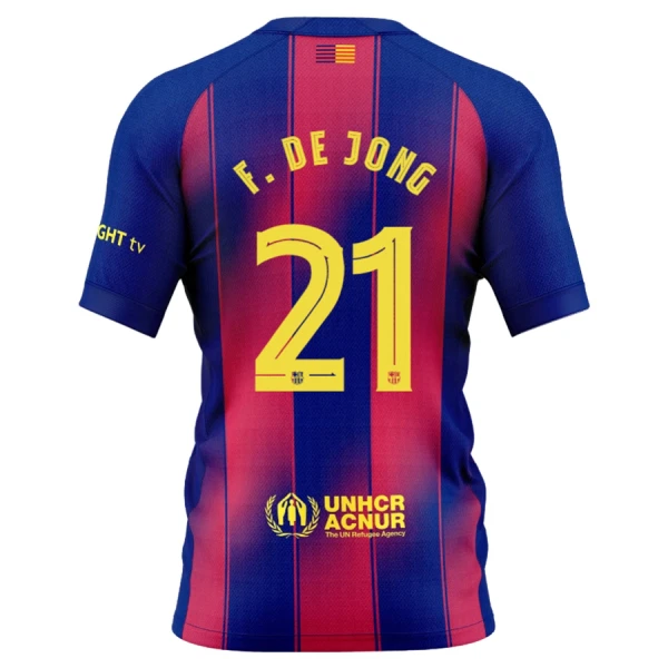 FC Barcelona Frenkie de Jong 21 Kotipaita Lasten 2025/26 (+ Shortsit)