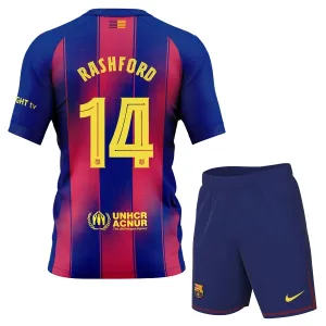 FC Barcelona Marcus Rashford 14 3. Paita Lasten 2025/26 (+ Shortsit)