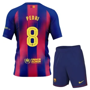 FC Barcelona Pedri 8 Kotipaita Lasten 2025/26 (+ Shortsit)