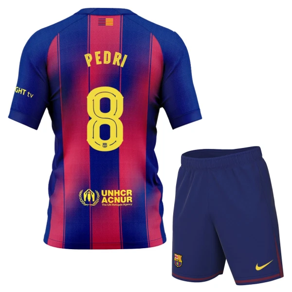 FC Barcelona Pedri 8 Kotipaita Lasten 2025/26 (+ Shortsit)