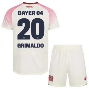 Bayer 04 Leverkusen Alejandro Grimaldo 20 Vieraspaita Lasten 2025/26 (+ Shortsit)