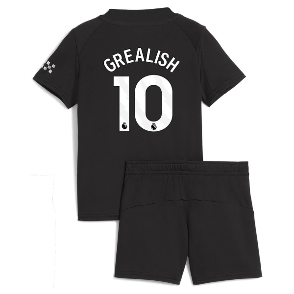 Manchester City Jack Grealish 10 Vieraspaita Lasten 2025/26 (+ Shortsit)