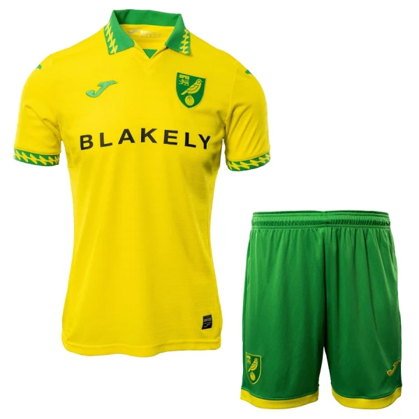 Norwich City Kotipaita Lasten 2025/26 (+ Shortsit)