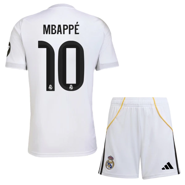 Real Madrid Kylian Mbappé 10 Kotipaita Lasten 2025/26 (+ Shortsit)