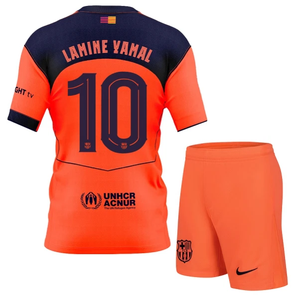 FC Barcelona Lamine Yamal 10 3. Paita Lasten 2025/26 (+ Shortsit)