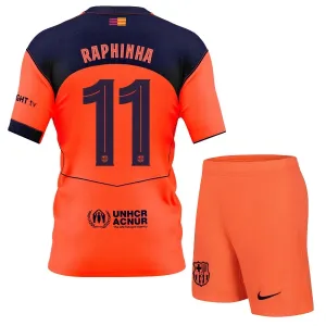 FC Barcelona Raphinha 11 3. Paita Lasten 2025/26 (+ Shortsit)