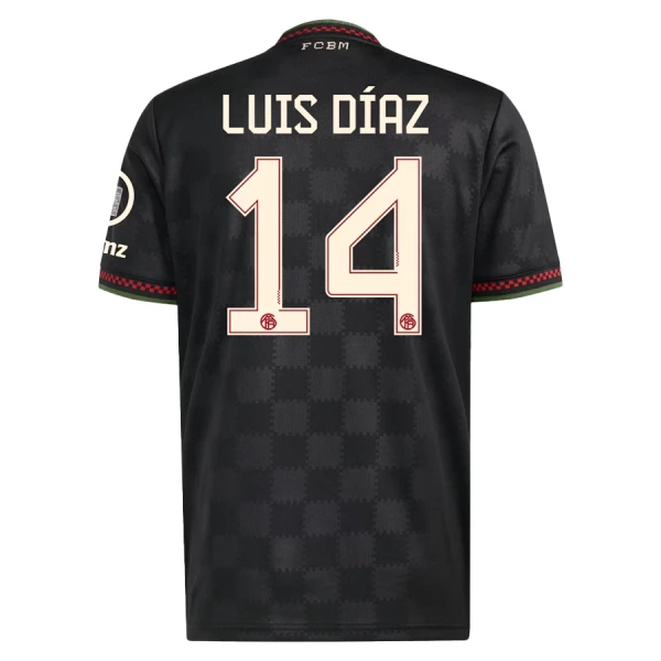 FC Bayern München Luis Díaz 14 3. Paita Lasten 2025/26 (+ Shortsit)