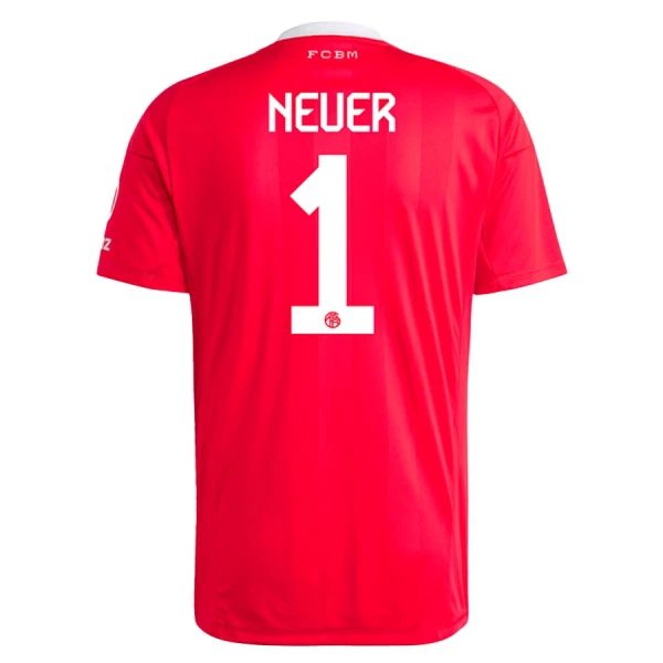 FC Bayern München Manuel Neuer 1 Maalivahdin Paita Lasten 2025/26 Punainen (+ Shortsit)