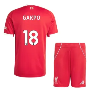 Liverpool Cody Gakpo 18 Kotipaita Lasten 2025/26 (+ Shortsit)