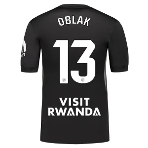 Atlético Madrid Jan Oblak 13 Maalivahdin Paita 2025/26 Musta