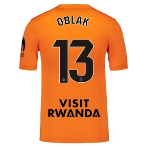 Atlético Madrid Jan Oblak 13 Maalivahdin Paita 2025/26 Oranssi