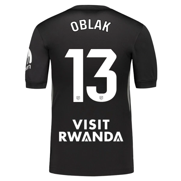 Atlético Madrid Jan Oblak 13 Maalivahdin Paita Lasten 2025/26 Musta (+ Shortsit)