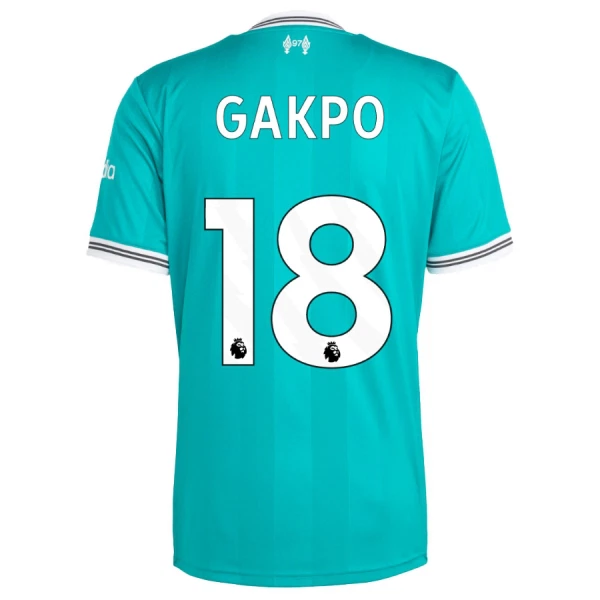 Liverpool Cody Gakpo 18 3. Paita Lasten 2025/26 (+ Shortsit)