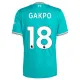 Liverpool Cody Gakpo 18 3. Paita Lasten 2025/26 (+ Shortsit)