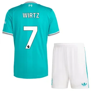 Liverpool Florian Wirtz 7 3. Paita Lasten 2025/26 (+ Shortsit)