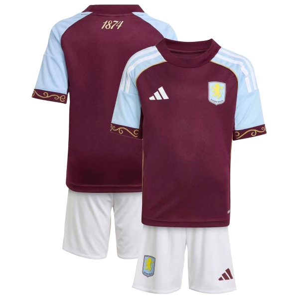 Aston Villa Kotipaita Lasten 2025/26 (+ Shortsit)
