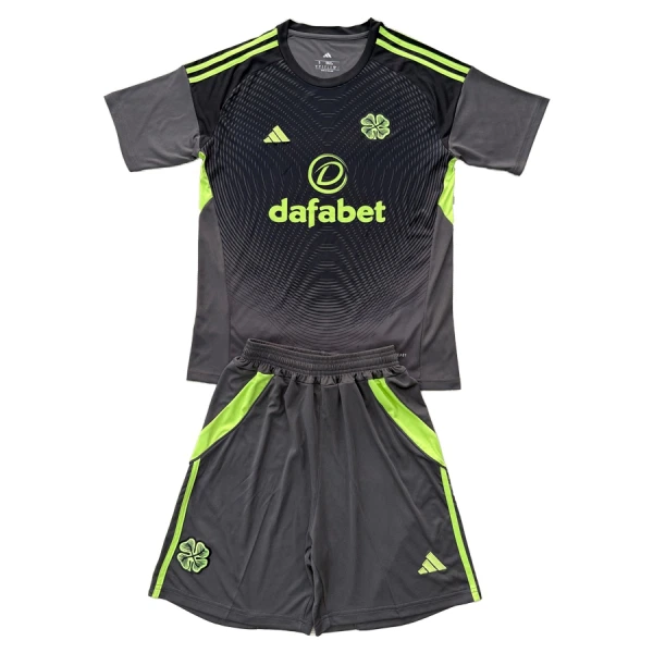 Celtic FC Maalivahdin Paita Lasten 2025/26 Musta (+ Shortsit)