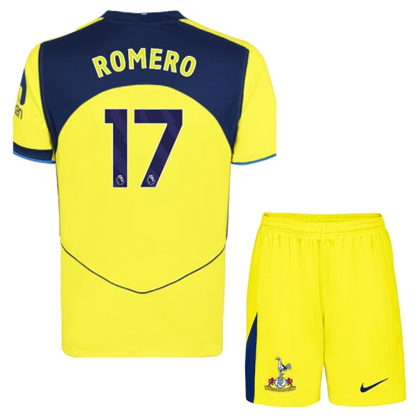 Tottenham Hotspur Cristian Romero 17 3. Paita Lasten 2025/26 (+ Shortsit)