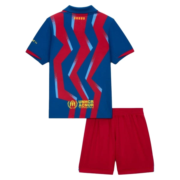 FC Barcelona 4. Paita Lasten 2025/26 (+ Shortsit)
