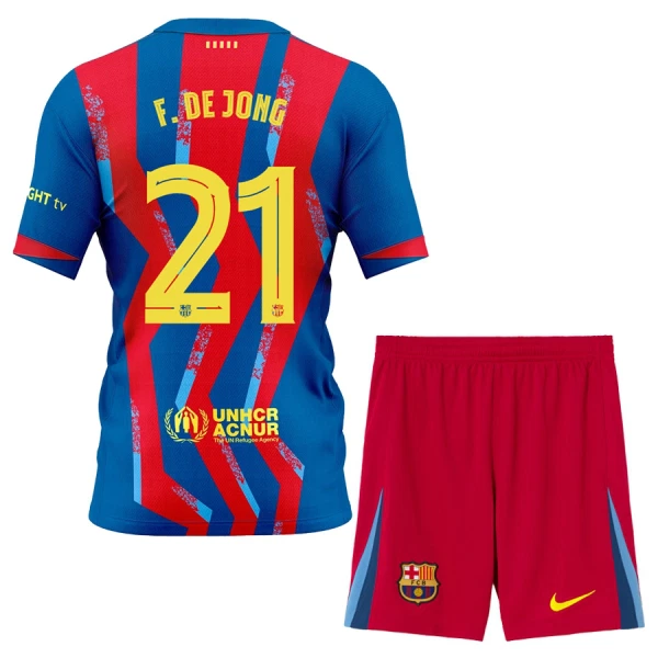 FC Barcelona Frenkie de Jong 21 4. Paita Lasten 2025/26 (+ Shortsit)