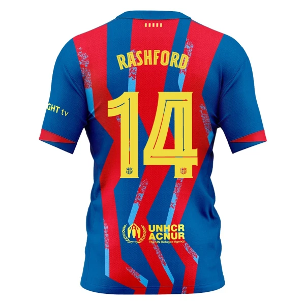 FC Barcelona Marcus Rashford 14 4. Paita Lasten 2025/26 (+ Shortsit)