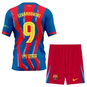 FC Barcelona Robert Lewandowski 9 4. Paita Lasten 2025/26 (+ Shortsit)