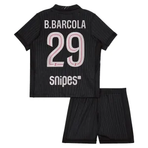 Paris Saint-Germain B. Barcola 29 4. Paita Lasten Jordan 2025/26 (+ Shortsit)