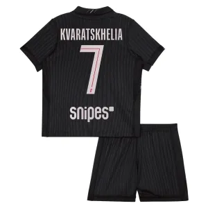 Paris Saint-Germain Khvicha Kvaratskhelia 7 4. Paita Lasten Jordan 2025/26 (+ Shortsit)