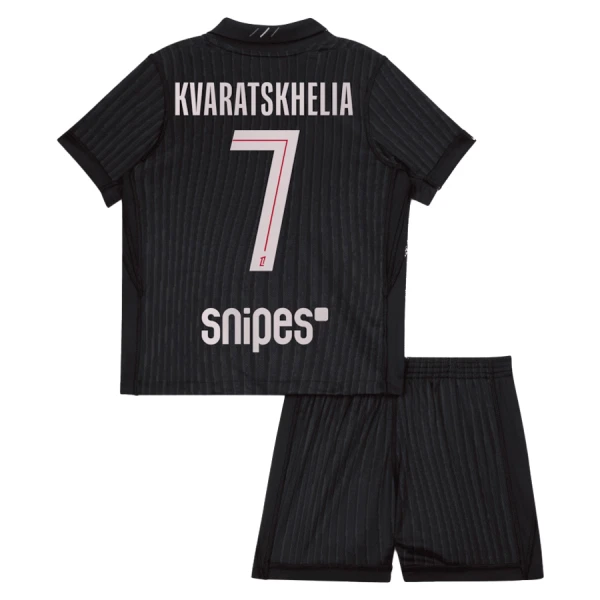 Paris Saint-Germain Khvicha Kvaratskhelia 7 4. Paita Lasten Jordan 2025/26 (+ Shortsit)