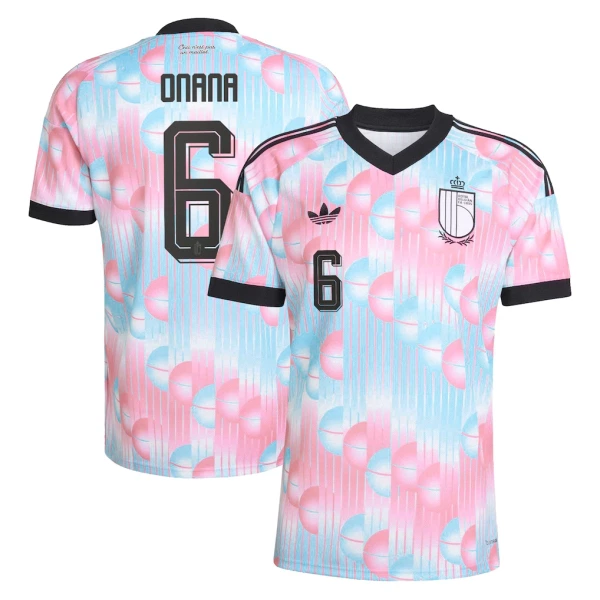 Belgia Onana 6 Vieraspaita MM-kisat 2026 Belgia Onana 6 Vieraspaita MM-kisat 2026