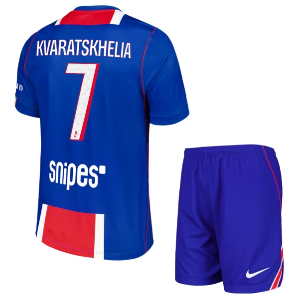 Paris Saint-Germain Khvicha Kvaratskhelia 7 Kotipaita Lasten 2026/27 (+ Shortsit) Paris Saint-Germain Khvicha Kvaratskhelia 7 Kotipaita Lasten 2026/27 (+ Shortsit)