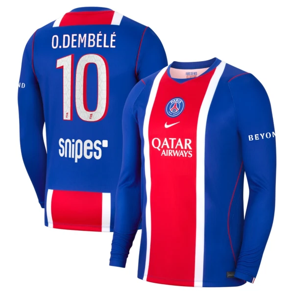 Paris Saint-Germain Ousmane Dembélé 10 Kotipaita 2026/27 Pitkähihainen Paris Saint-Germain Ousmane Dembélé 10 Kotipaita 2026/27 Pitkähihainen