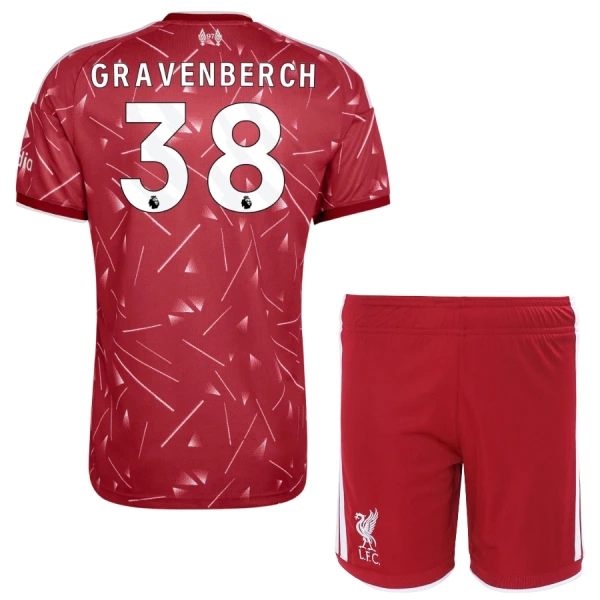 Liverpool Gravenberch 38 Kotipaita Lasten 2026/27 (+ Shortsit) Liverpool Gravenberch 38 Kotipaita Lasten 2026/27 (+ Shortsit)
