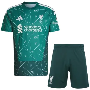 Liverpool Maalivahdin Kotipaita Lasten 2026/27 Vihreä (+ Shortsit)