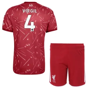 Liverpool Virgil van Dijk 4 Kotipaita Lasten 2026/27 (+ Shortsit)