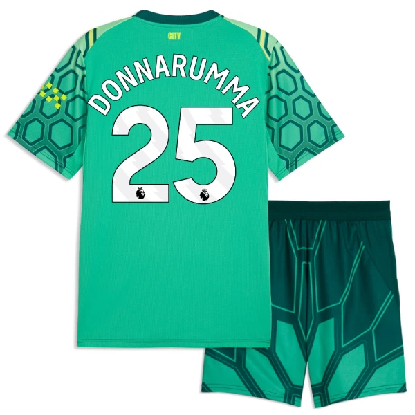 Manchester City Gianluigi Donnarumma 25 Maalivahdin Kotipaita Lasten 2026/27 Vihreä (+ Shortsit) Manchester City Gianluigi Donnarumma 25 Maalivahdin Kotipaita Lasten 2026/27 Vihreä (+ Shortsit)